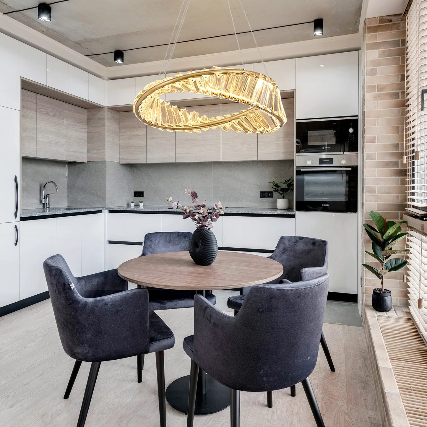 LED Luxury Ring Pendant Light