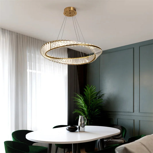 LED Luxury Ring Pendant Light
