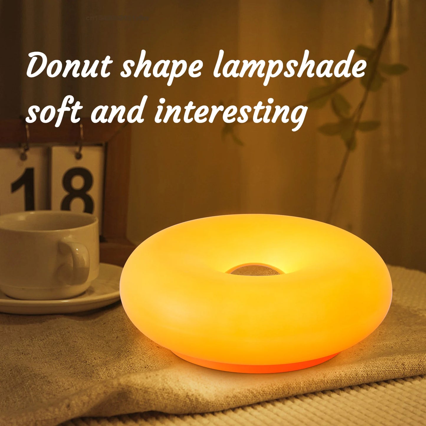 Donut Ambient Table Lamp – Modern Soft Glow Lighting