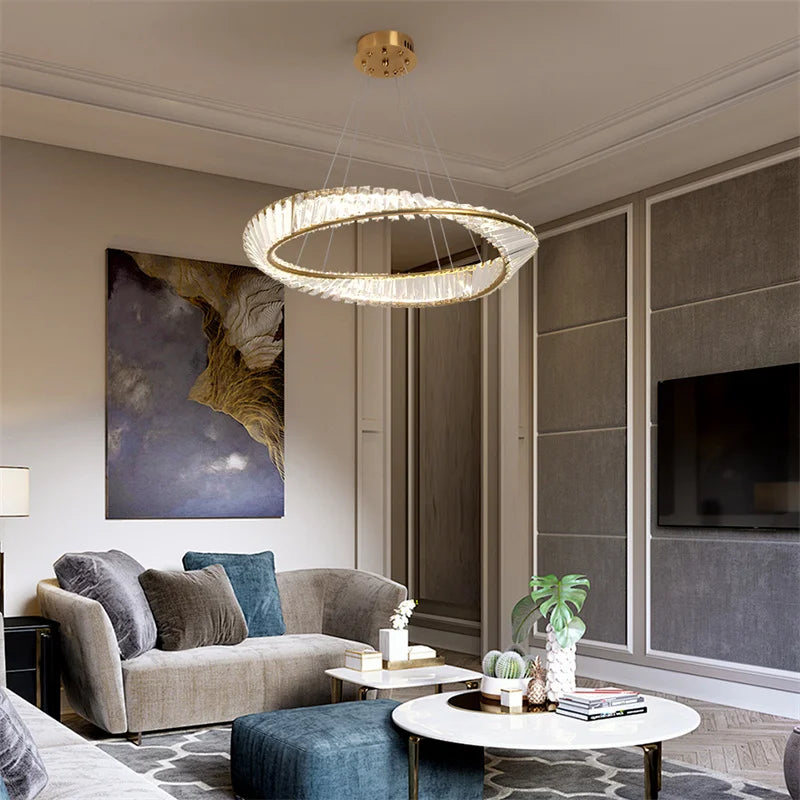 LED Luxury Ring Pendant Light